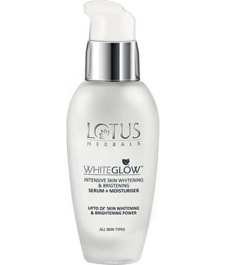 Lotus Herbals Whiteglow Intensive Skin Whitening & Brightening Serum + Moisturiser, 30Ml