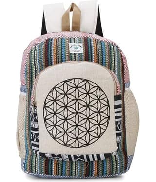 Gau Sudh Multicolor Canvas Backpack ( 5 Ltrs )