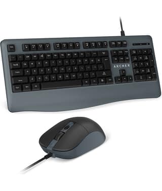 Archer Tech Lab Black Bluetooth Keyboard Mouse Combo