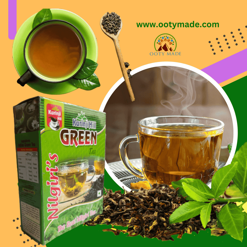 Nilgiris Green Tea - Finest Organic Ooty Green Tea for Health Benefits view 2