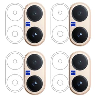 ISAAK Back Camera Lens Protector compatible for Vivo V60 5G (Pack of 4)