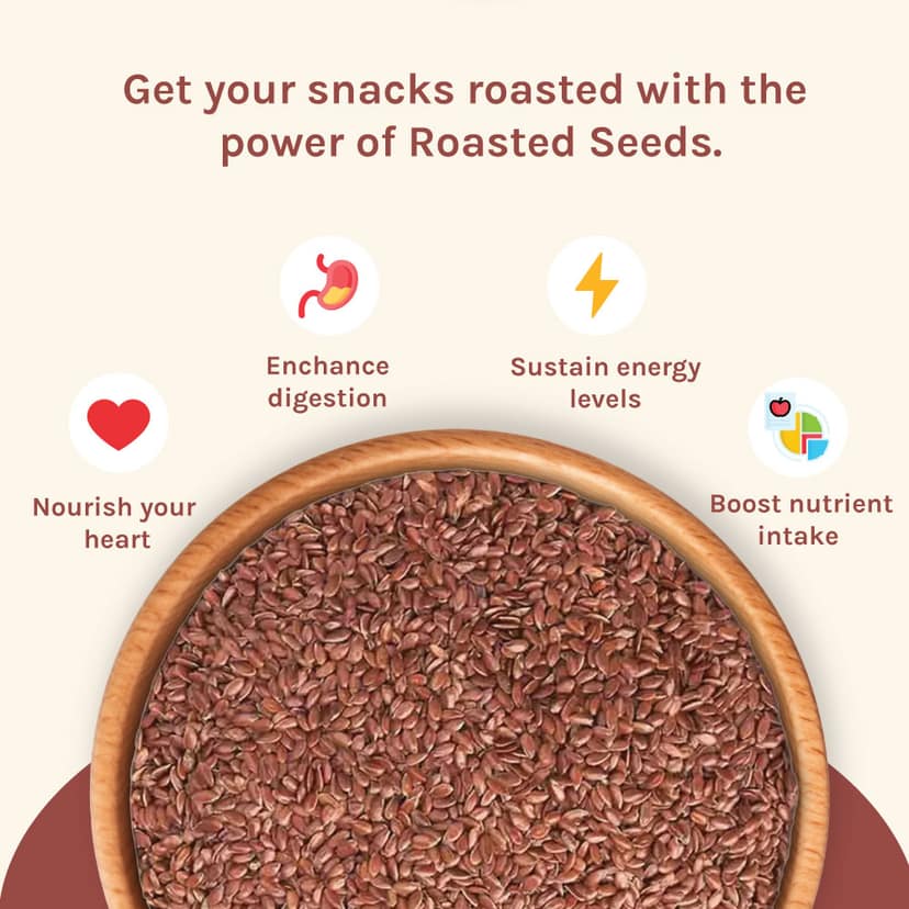 nourish you Organic Roasted Flax Seeds view 2