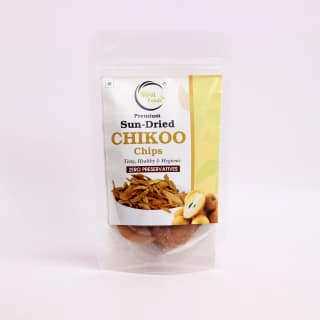 Premium Sun (Solar)Dried Chikoo Chips by Nirvi Foods