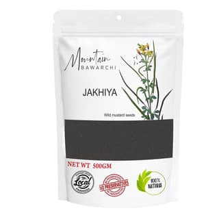 Mountain Bawarchi Jakhiya Black Mustard Seeds | Whole Rai Dana | Sarso Dana Indian Spice (500 g)