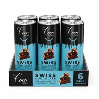 COCOHIGH Swiss Chocolate Drink Can - 200 ml (Pack of 6)