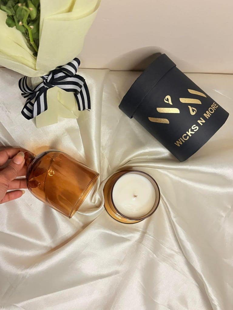 Wicks N More Scented Soy Wax Candle | Bell Jar - 200 ml view 2