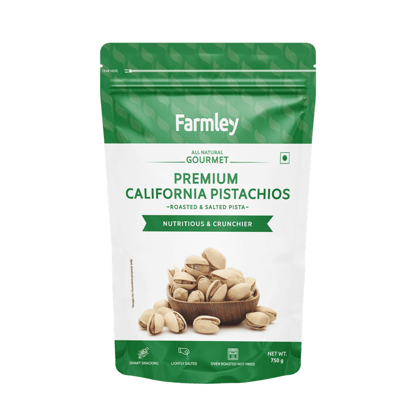 Farmley Premium California Roasted & Salted Pistachios (750 g)