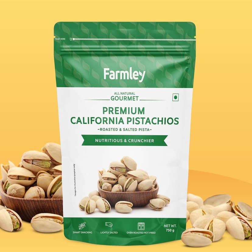 Farmley Premium California Roasted & Salted Pistachios (750 g) view 2