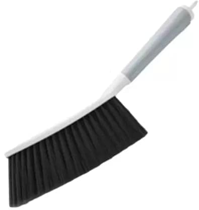 Duster for Cleaning Soft Cleaning Brush Counter Duster Hair Drafting Brush with Microfiber for Keyboard Home Hotel Bed Car Soft Clothes Blue Bed Brush Dusting Brush Plastic Wet and Dry Brush (White)