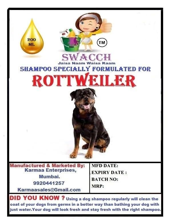 SWACCH Premium Shampoo for Rottweiler (200ML) (Combo Pack of 2) Lemon & Jasmine view 2