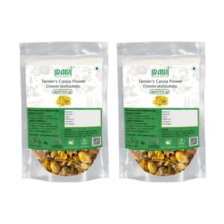 IRAIVI Premium Aavarampoo Flowers-200g | Tarwar| Tanner's Cassia | Cassia Auriculata | 100% Natural Sun-Dried Whole Flowers | Skin Glow, Sugar Balance & Detox | For Kashayam, Herbal Tea & Skincare