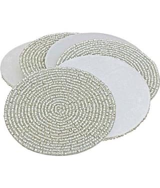 Prisha India Craft Glass Coaster 6 Pcs