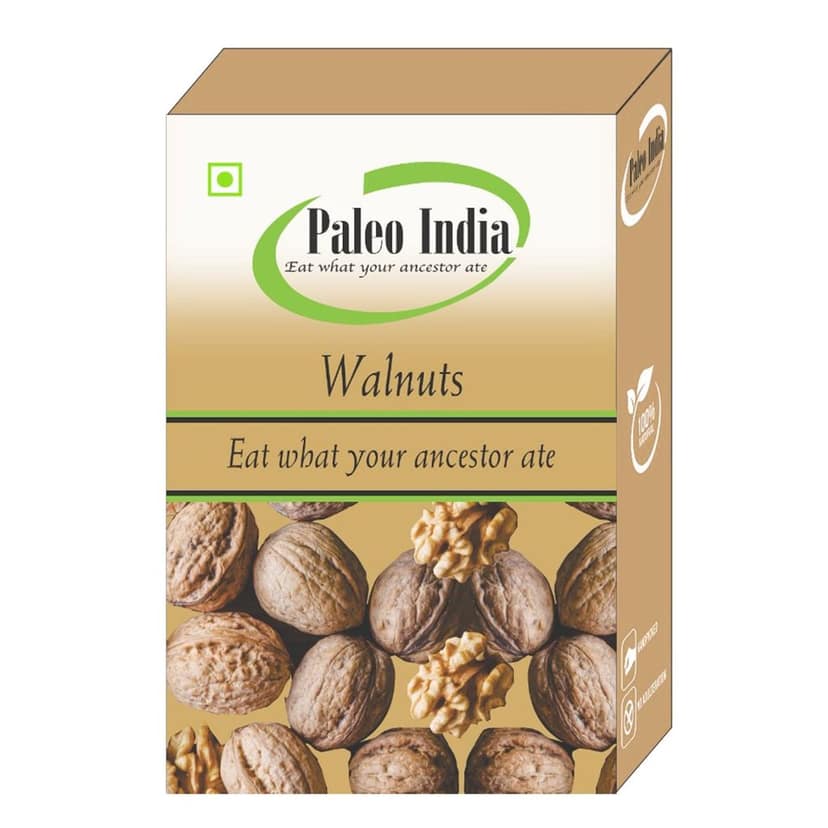 Paleo India 800gm California Inshell Walnuts|Saboot Akhrot Fresh Natural | Walnuts in the Shell, Rich in Omega-3, Antioxidants & Fiber |Healthy Snacks| Baking, Cooking| Dry Fruits