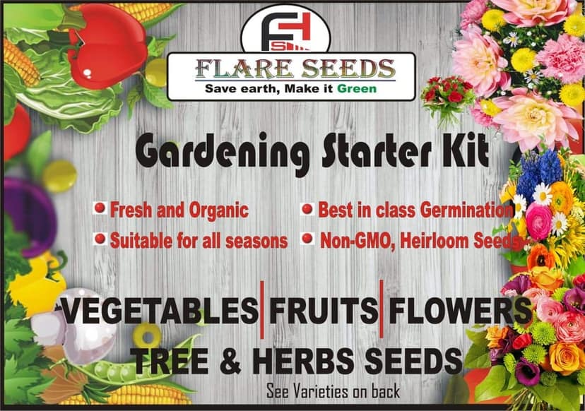 FLARE SEEDS Vegetable Combo Of 45 Varities Pack Of 2500+ & Hybrid Seeds view 2