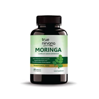 True Nirvana Moringa Extract Veg Capsules Complete Green Superfood, Nutritional Supplement 60 Capsules