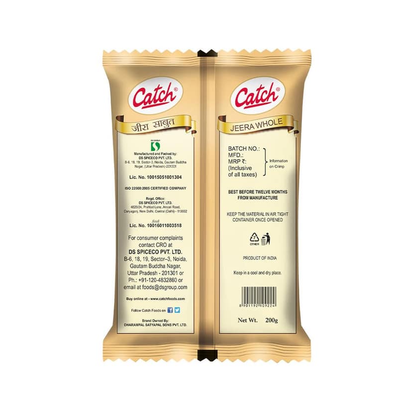 Catch Whole Pouch || Jeera || 200 Grams view 2