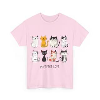 Clothikoo Premium Cat Printed Heavy Cotton Tee