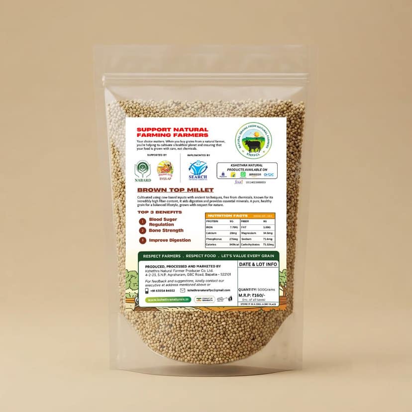 Brown Top Millet - 500Grams view 2