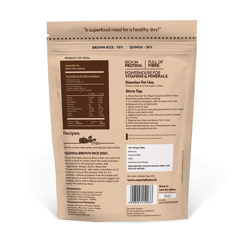 nourish you White Quinoa & Brown Rice Mix view 2