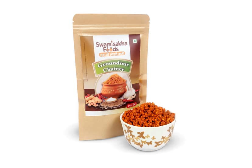 Roasted Groundnut Chutney with Traditional Spices and Rich Nutty Flavor view 2