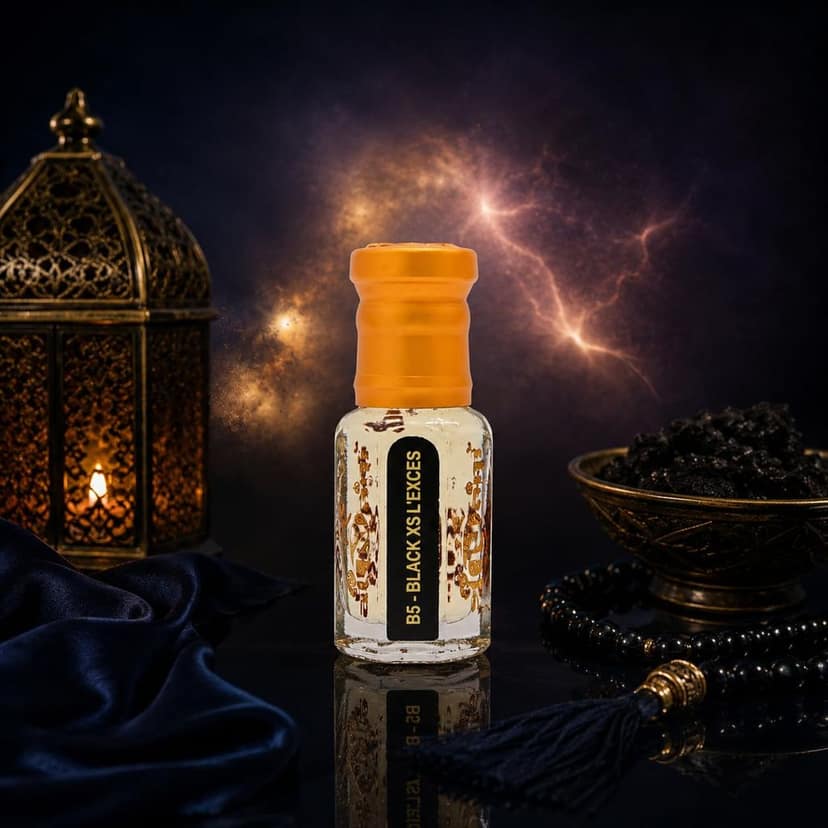 alNaqi Black XSS L'Exces 6ml - Fresh Lemon Perfume, Alcohol Free Rose Wood Perfume Oil, Long Lasting Black-Fragrance, Premium Gents-Ittar view 2