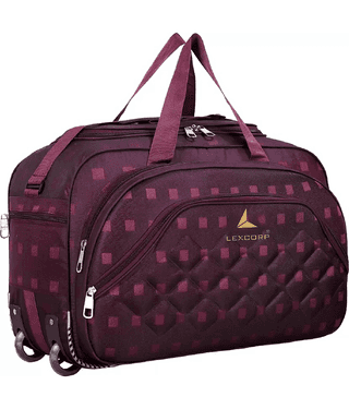 LEXCORP 60 Ltrs Red Polyester Duffle Bag