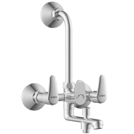 AL-1422 Wall Mixer 3 In 1 With Connecting Legs With Wall Flange view 2