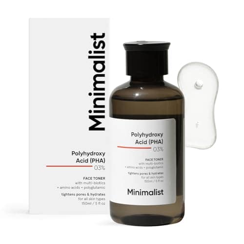 Minimalist Anti Acne PHA 3% Face Toner for Oily Skin | Pore Tightening & Mild Exfoliation For All Skin | Alcohol Free Hydrating Face Toner For Glowing Skin | 150 ml Minimalist Anti Acne PHA 3% Face Toner for Oily Skin | Pore Tightening & Mild Exfoliation view 2