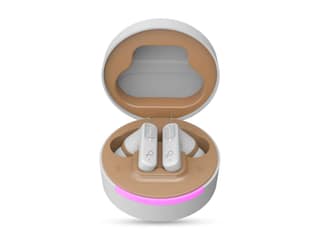 Pebble Blissbuds Hue, TWS Earbuds, ANC & ENC, Deep Bass & Clear Sound, RGB Light 4 Mics, Snug Fit, Voice Assistant, Dual Pairing - Gray