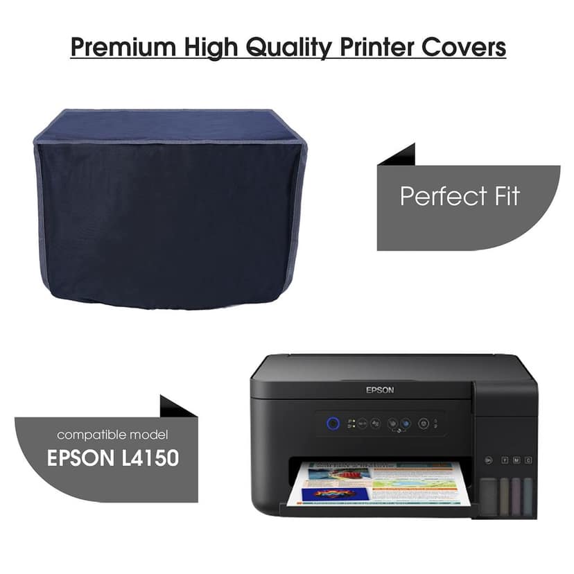 Palap Super Premium Dust Proof Printer Cover for Epson L4150 All-in-One Wireless Ink Tank Colour (Black) view 2