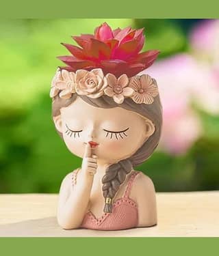 Khushi Enterprises Decorative Pot 11 cm - Pack of 1