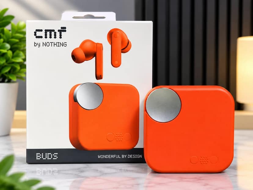 Nothing Buds Bluetooth Truly Wireless in Ear Earbuds (Orange)