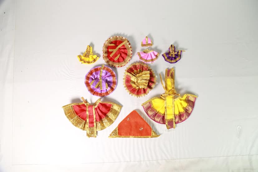 Traditional Devanche Poshakh Decorative Attire for Religious Occasions view 2