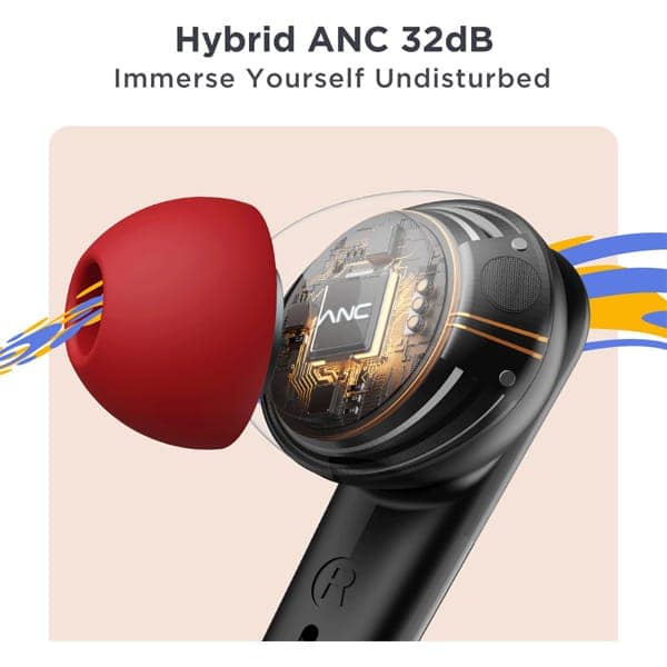 boAt Airdopes 341 ANC Bluetooth Earbuds view 2