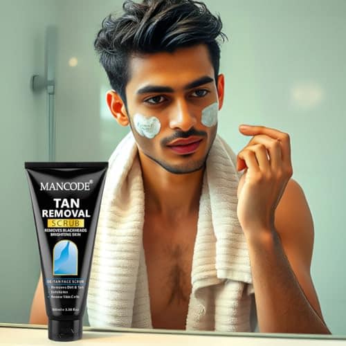 Tan Face Scrub 100ml | Tan Removal Scrub for Men view 2