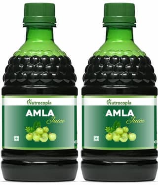 NUTROCOPIA Amla Juice Vegetable Juice 400 ml Pack of 2