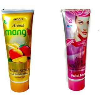 Minha Combo of 2 Aroma mango skin whitening facial scrub -200 gm each