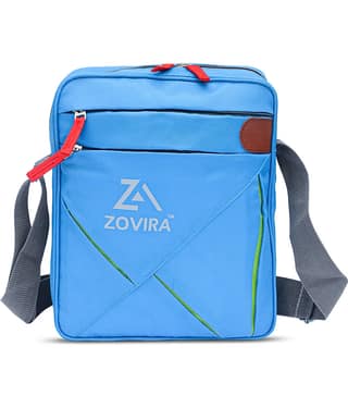 Zovira Navy Blue Printed Messenger Bag