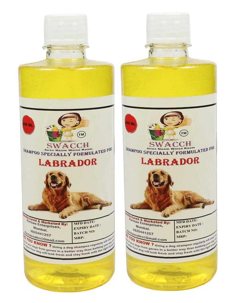 SWACCH Shampoo Specially FORMULATED for Labrador (500ML) (Pack of 2) Lemon view 2