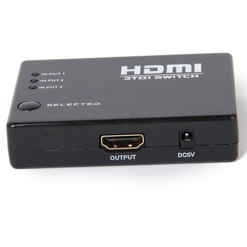 XBLAZE HDMI 3PORT SWITCHING BOX WITH REMOTE CONTROL FEMALE TO FEMALE view 2