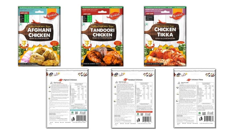Nimkish Tandoori Grill Spice Combo Pack of 9 | Ready-to-Cook BBQ & Tandoori Masala Kit | Instant Premix view 2