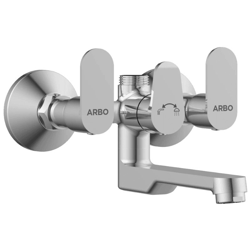 SL-2650 Wall Mixer With Connector For Hand Shower Arrangement With Connecting Legs, Wall Flange & Wall Bracket For Hand Shower view 2