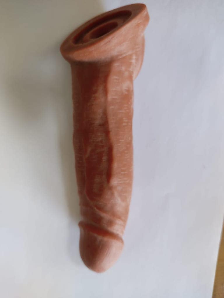infinity love 8 Inch Dragon Condom Reusable Chocolate Flavour, Intense Sensation Realistic Skin Feel & Safe Protection Comfortable view 2