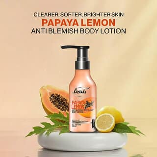 Louis Herbal Papaya Lemon Anti Blemish Spot Clear Body Lotion