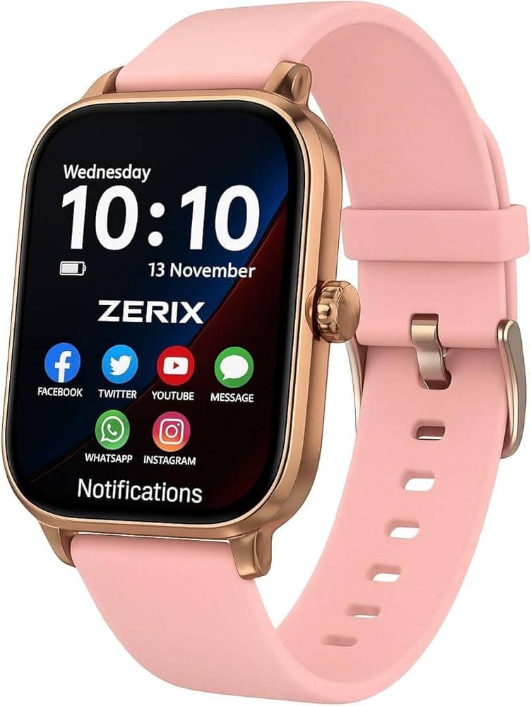 Smart Watch for Men & Women with Heart Rate Monitoring, Activity Tracking, Sleep Monitoring, Call Notification, Alarm, IP67 Waterproof & Fitness Features view 2