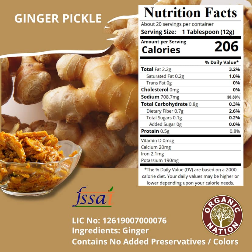 Foodsbay India Traditional Ginger Pickle | 250 g view 2
