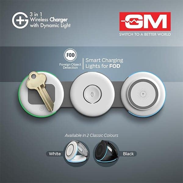 GM G+3-in-1 Wireless Charger with Dynamic Lights view 2