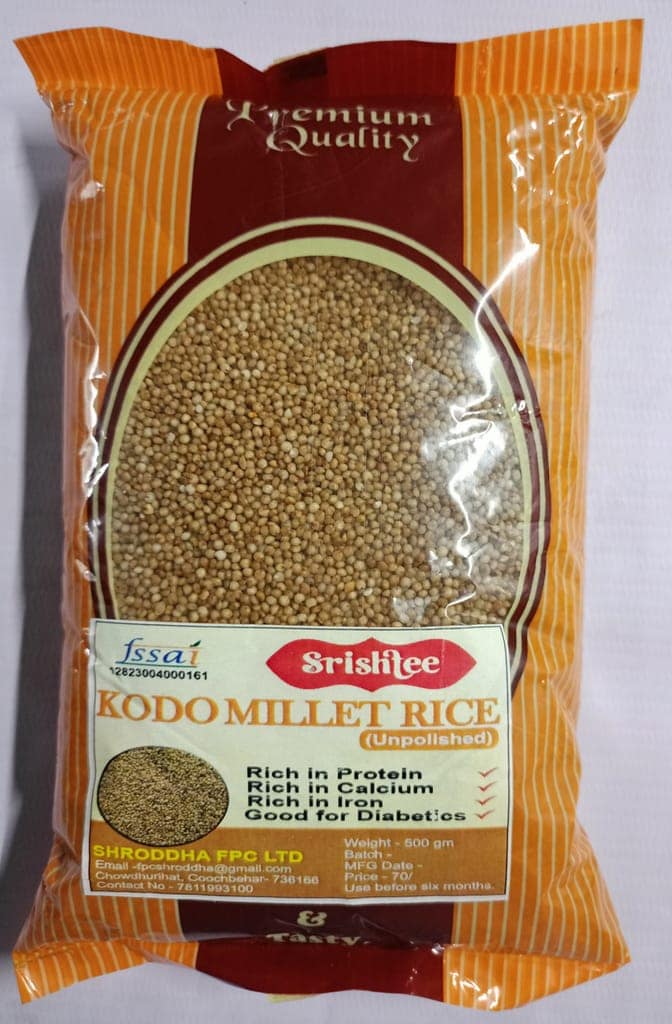 Srishtee Kodo Millet Rice 2 PKT (Unpolished) view 2