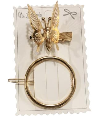La Belleza - Gold Women's Hair Clip ( Pack of 2 )