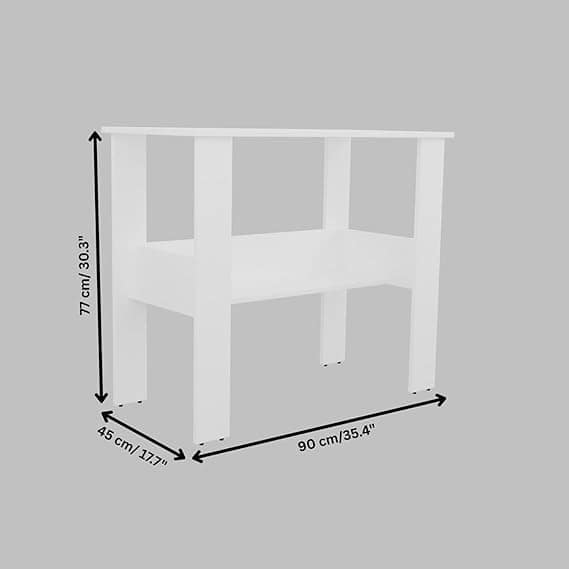 Spyder Craft Genesis Office Desk – White (White) view 2
